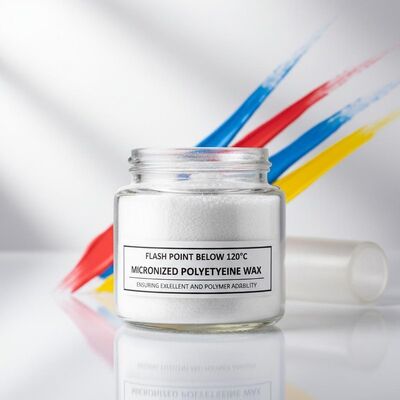 Κηρός πολυαιθυλενίου σε μορφή μικροσωματιδίων με σημείο ανάφλεξης κάτω από 120°C, εξασφαλίζοντας εξαιρετική θερμική σταθερότητα, που χρησιμοποιείται σε χρώματα και πρόσθετα πολυμερών